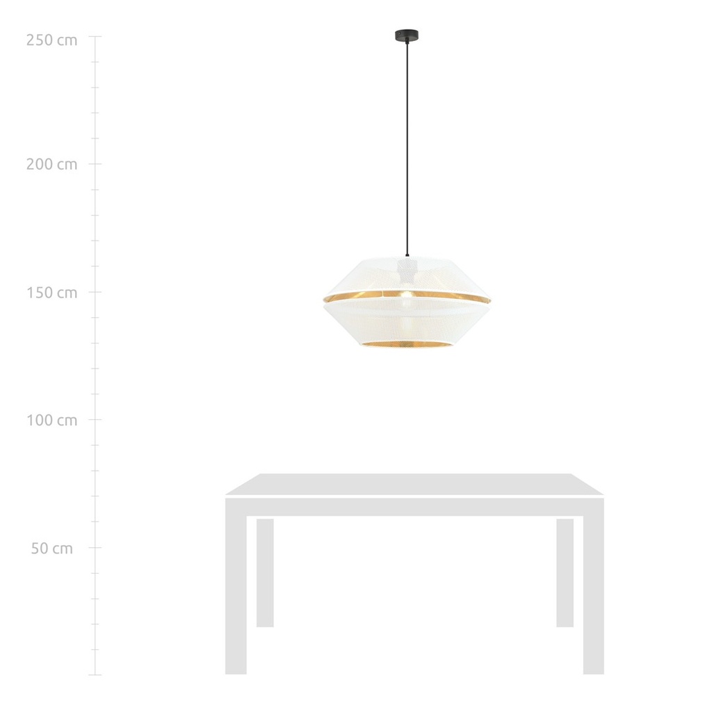 Lampada a sospensione MALIA 1 – Bianco – foto 6