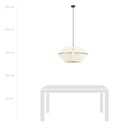 Lampada a sospensione MALIA 1 – Bianco – foto 6