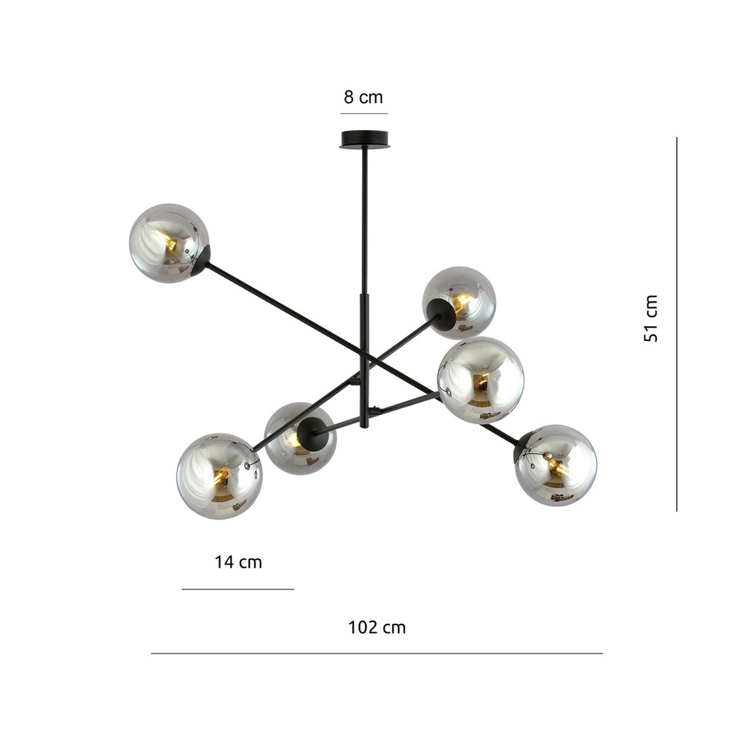 Suspension Linear 6 – graphite – photo 9