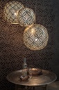 Pendant Lamp - Ball - Circles - M - Silver - Zenza
