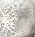 Pendant Lamp - Ball - Circles - M - Silver - Zenza