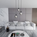 Lampada a sospensione Istar 3 Nero Premium – grafite – foto 5