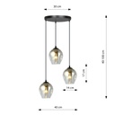Lampada a sospensione Istar 3 Nero Premium – grafite – foto 9