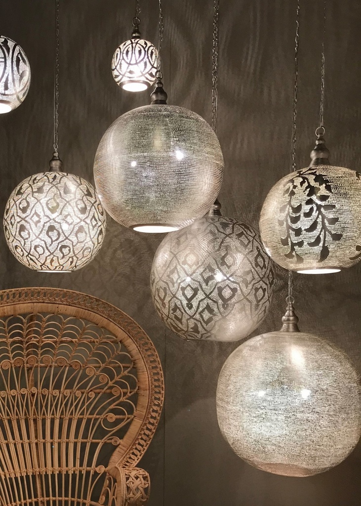 Pendant Lamp - Ball - Filisky - S - Silver - Zenza