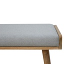 Repose-pieds style plateau en tweed gris – photo 5