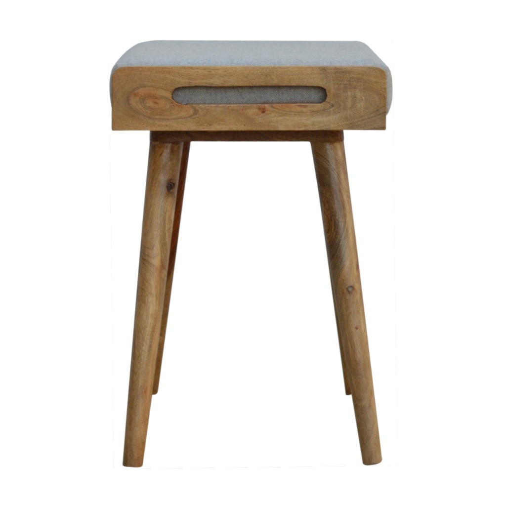 Repose-pieds style plateau en tweed gris – photo 9
