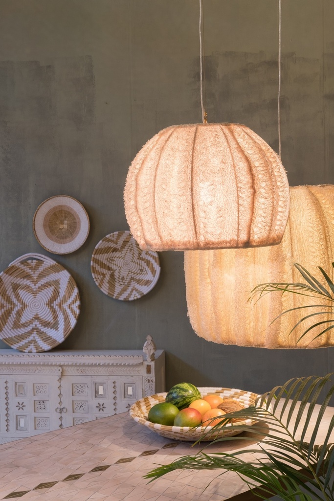 Pendant Lamp - Loofah - L - Naturel - Zenza