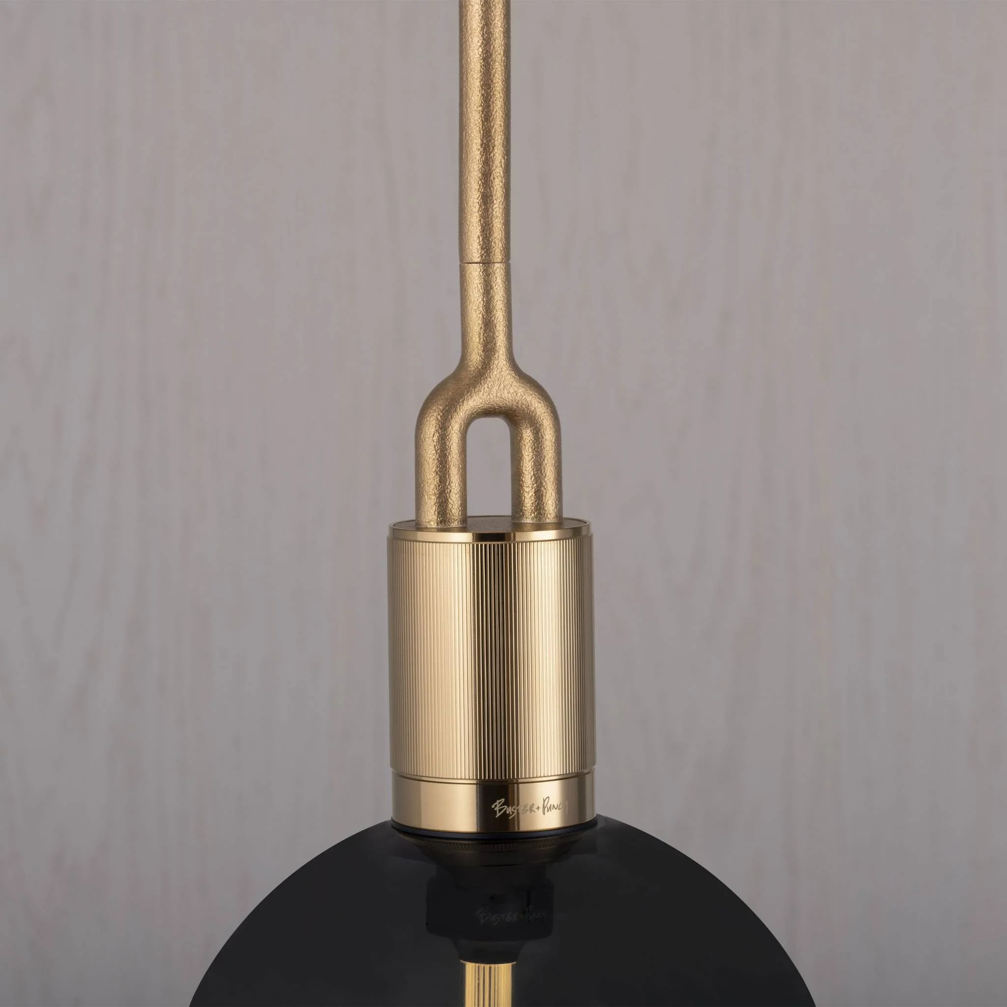 FORKED PENDANT / LINEAR / GLOBE / SMOKED / LARGE · BRASS · 2
