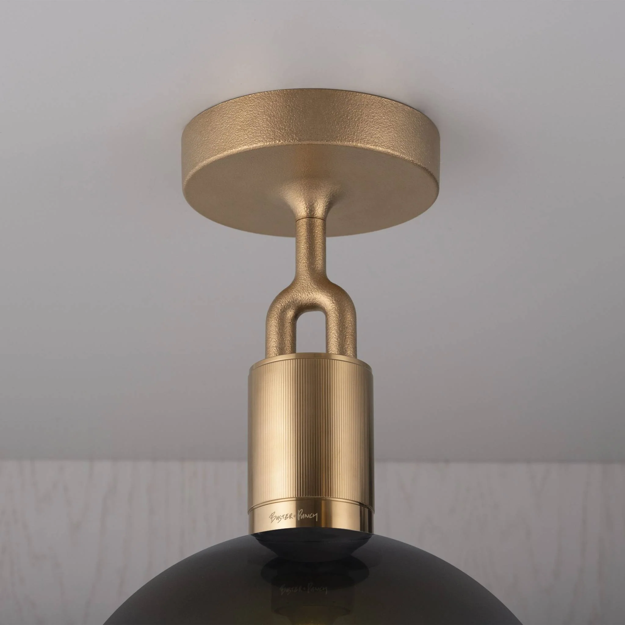 FORKED CEILING / LINEAR / GLOBE / SMOKED / LARGE · BRASS · 2