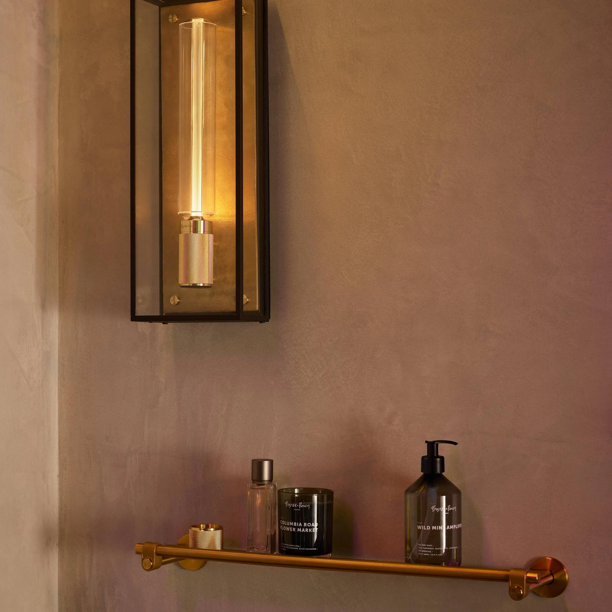 CAGED WET / WALL / CROSS / LARGE · BRASS · 9