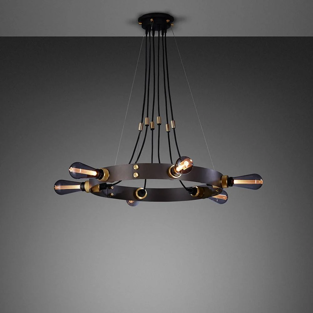 Lampadario HERO LIGHT / CROSS / GRAPHITE – BRONZO FUMÉ – foto 3