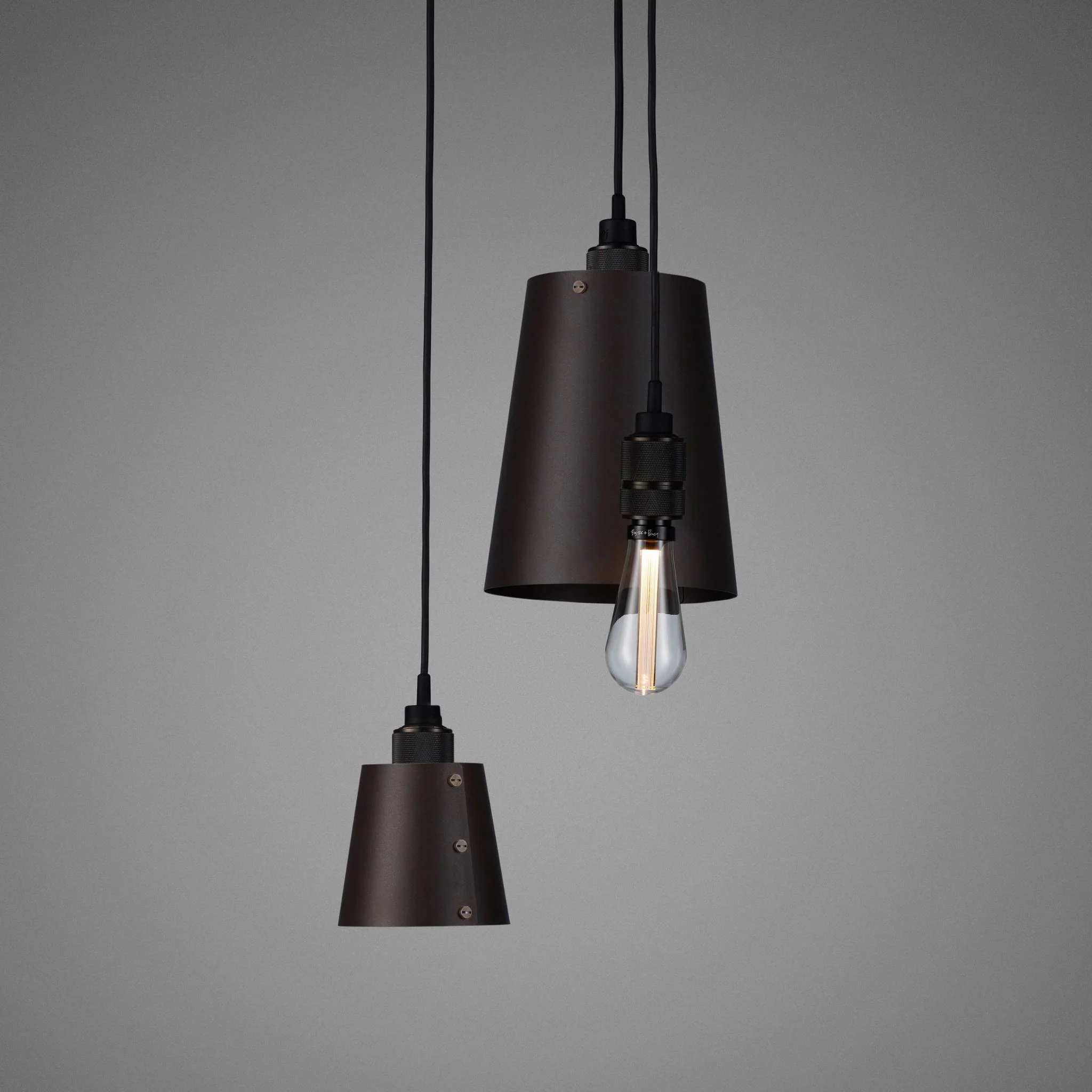 HOOKED 3.0 / MIX / CROSS / GRAPHITE pendant light – SMOKED BRONZE, 2.0M – photo 2