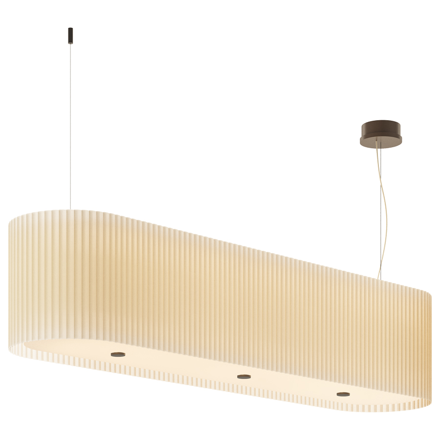 E5 MARY Pleated Suspension Lamp Exclusive Handmade in Italy