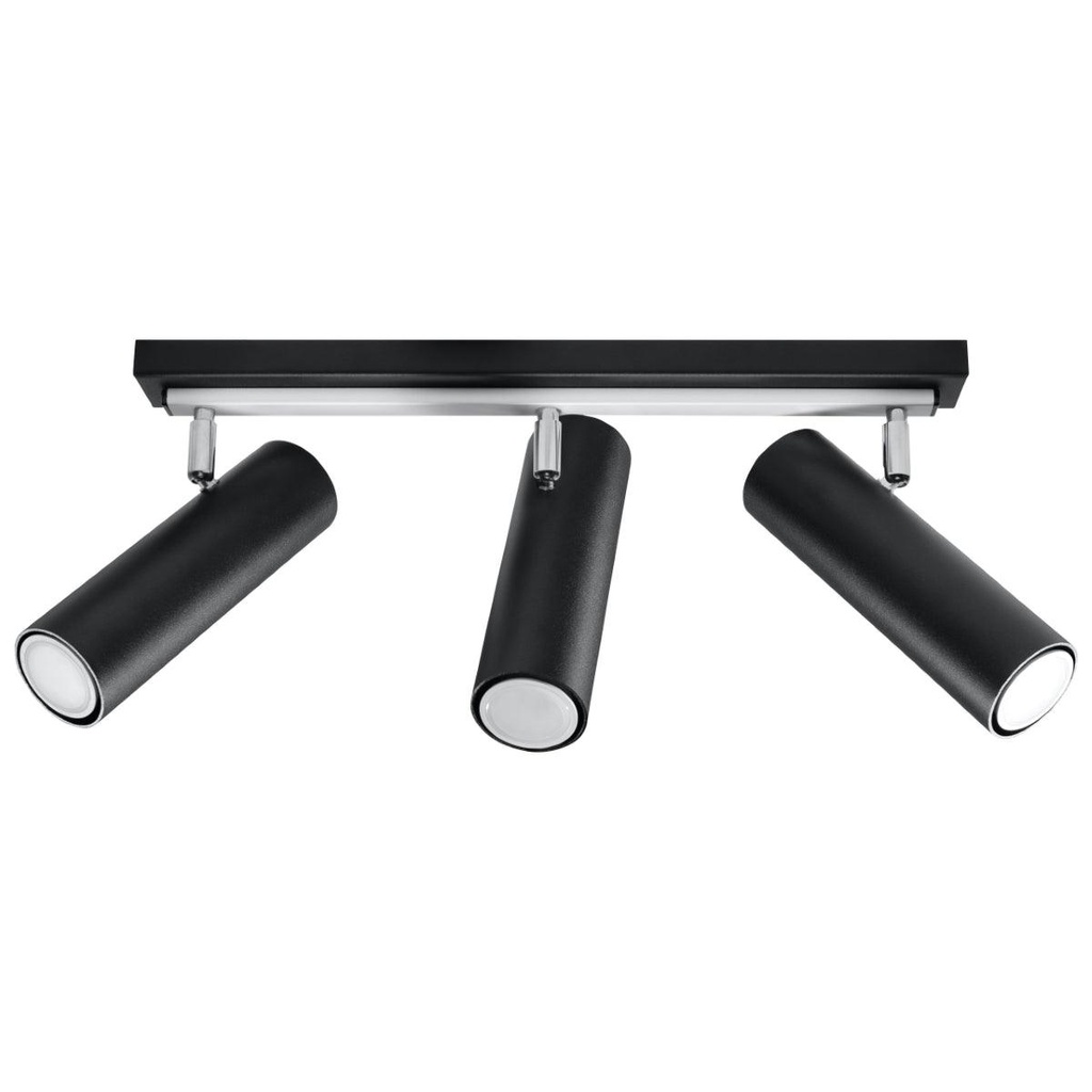 [SL.0501] DIREZIONE 3 ceiling light black