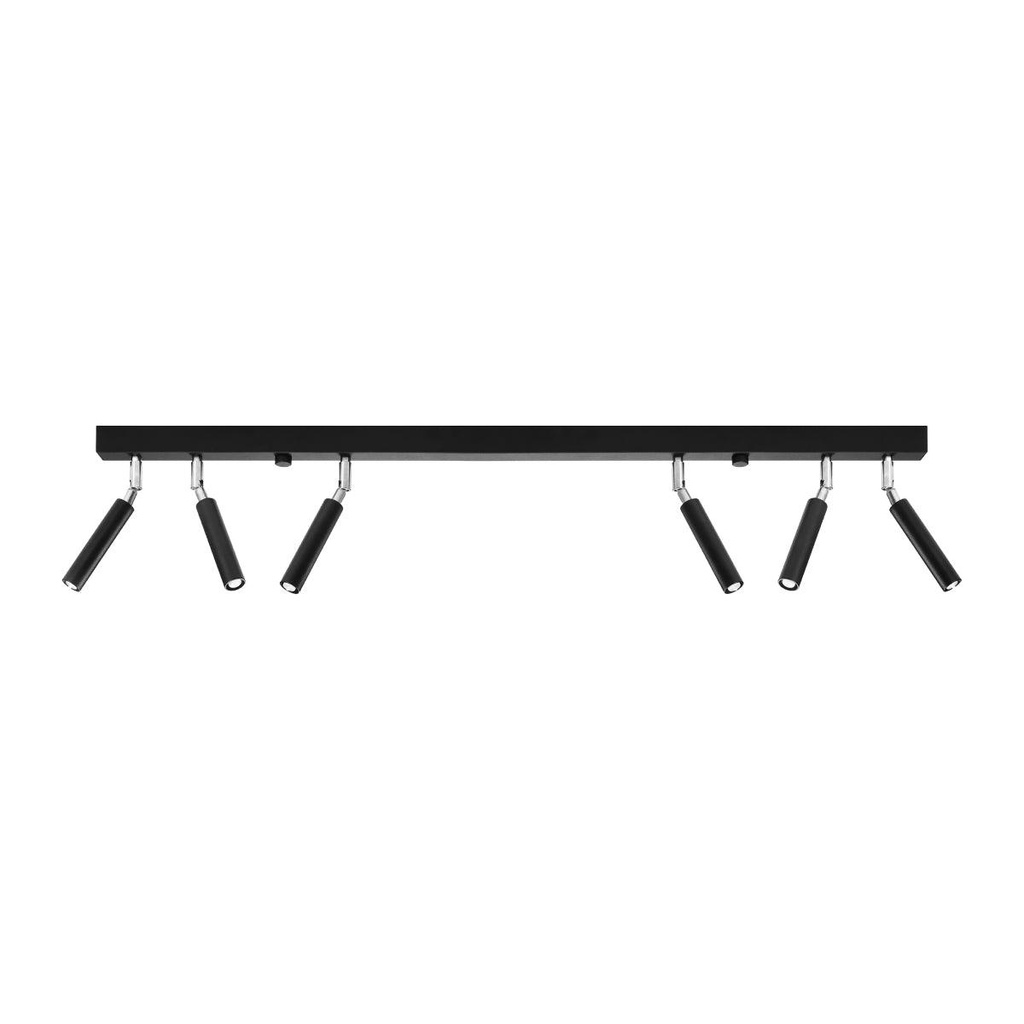 EYETECH 6 schwarze Deckenleuchte