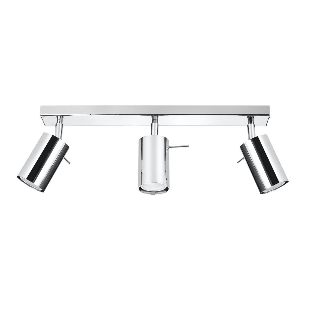 Lampada a soffitto RING 3 cromo