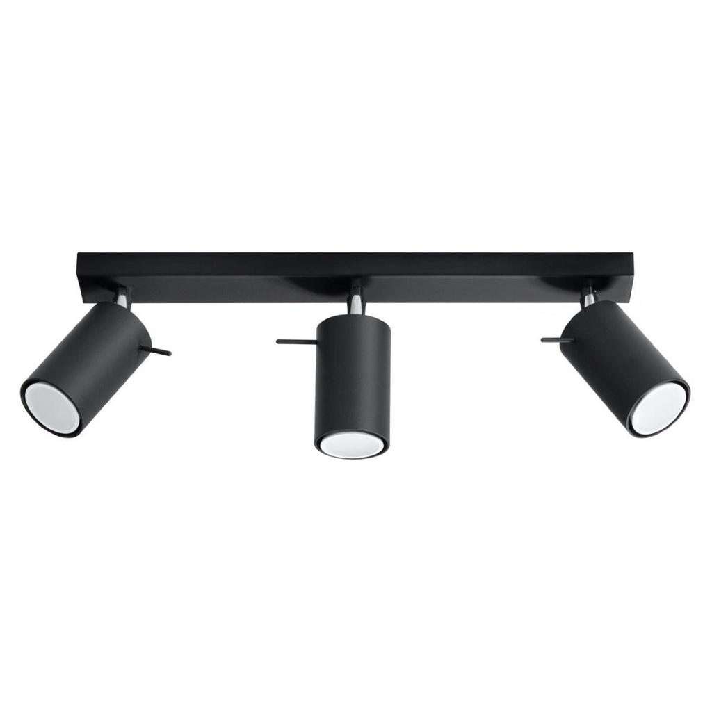 [SL.0093] RING 3 ceiling light black