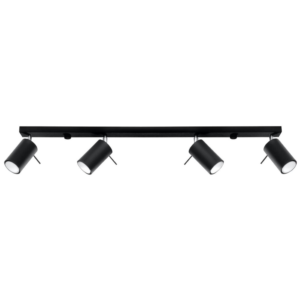 [SL.0332] Lampada a soffitto RING 4L nero