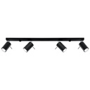 Lampada a soffitto RING 4L nero