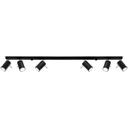 Lampada da soffitto RING 6L Nero