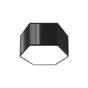 SUNDE 15 Lampada da soffitto nera