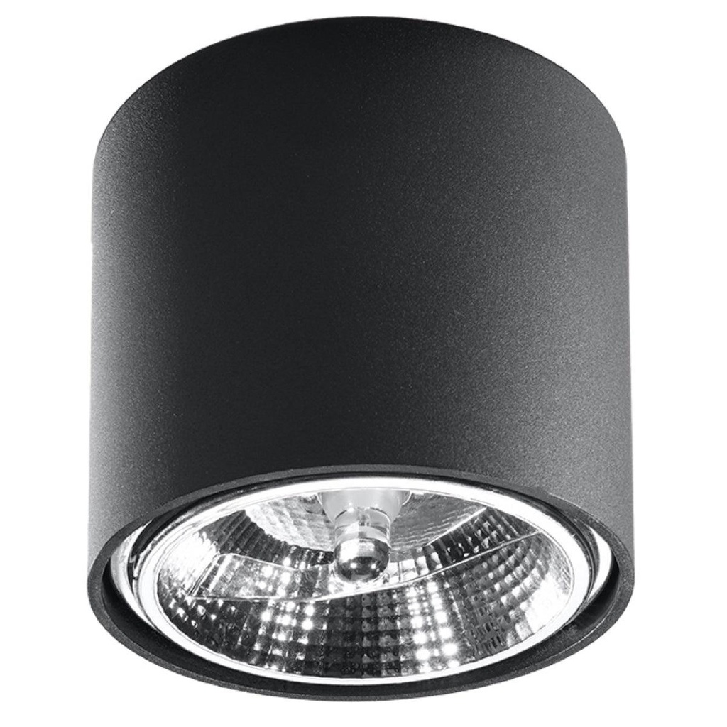 [SL.0697] Plafonnier noir TIUBE