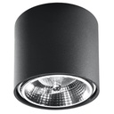 Plafonnier noir TIUBE
