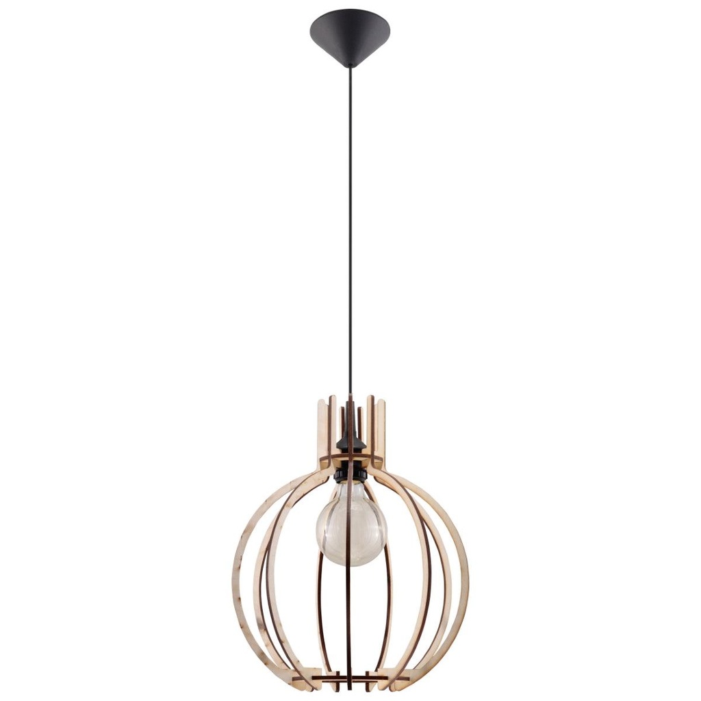 [SL.0391] Suspension ORANGE en bois naturel