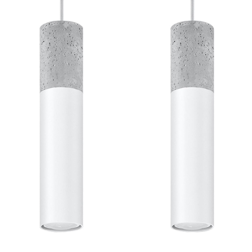 [SL.0648] Suspension blanche BORGIO 2