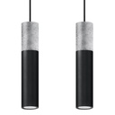 Lampe suspendue noire BORGIO 2