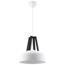 Lampe à suspension CASCO blanc/noir