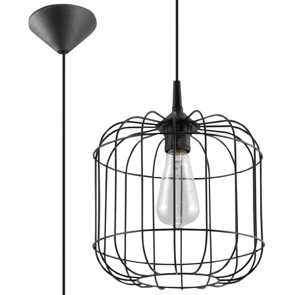Lampada a sospensione CELTA nera