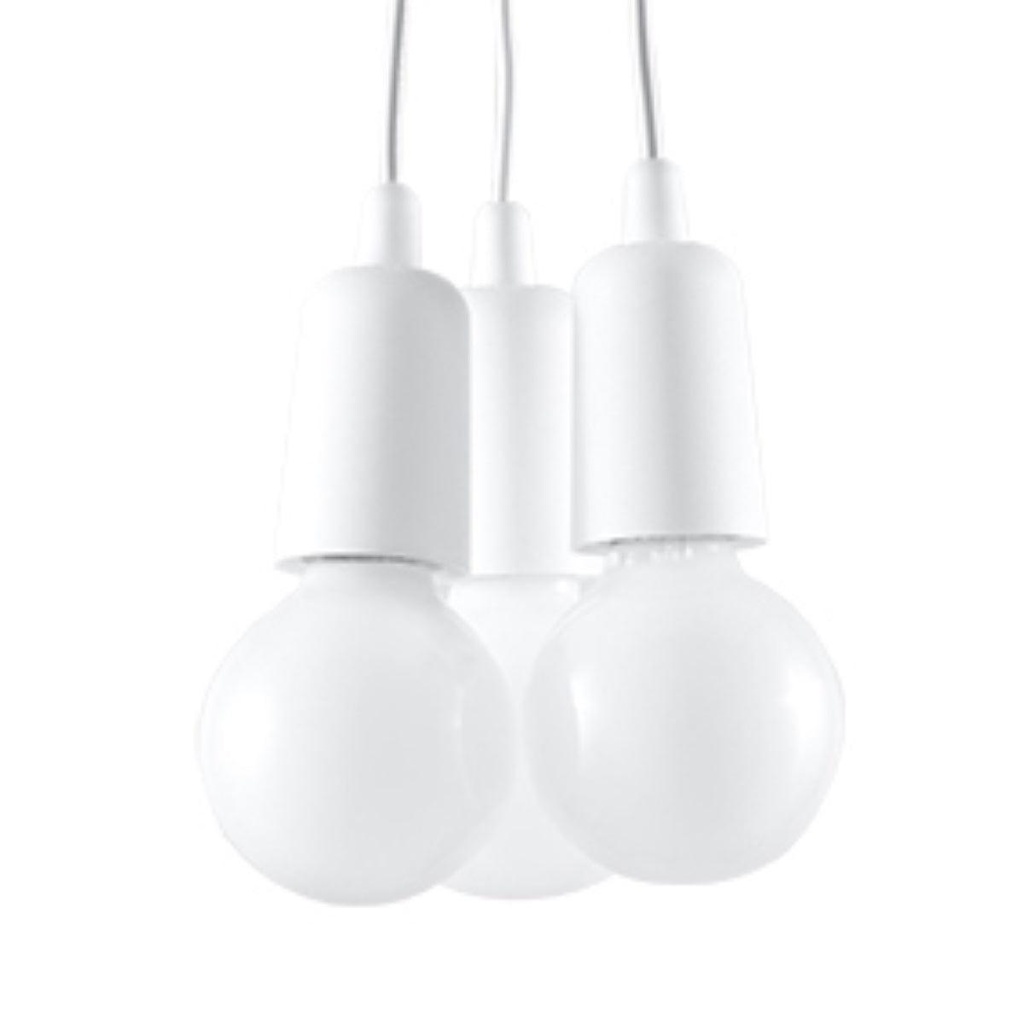 DIEGO 3 pendant lamp white