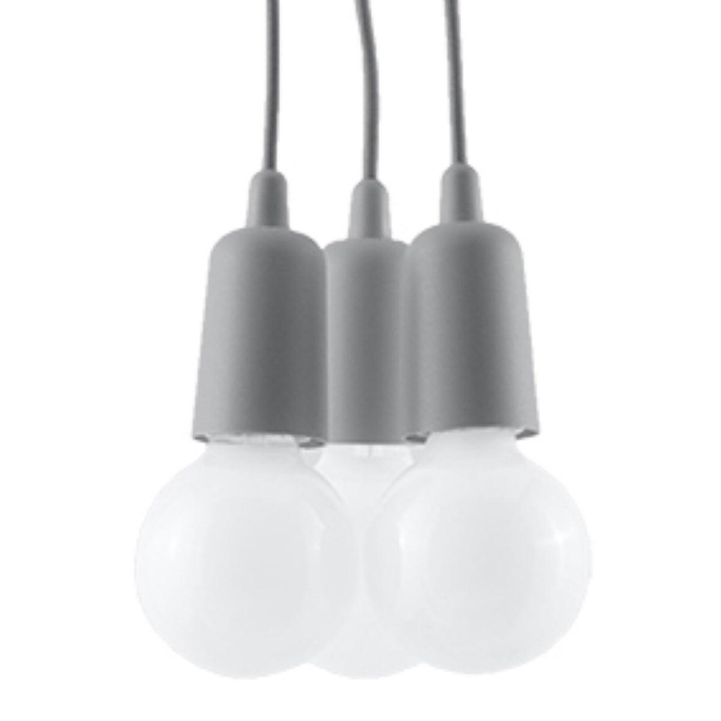 DIEGO 3 pendant lamp grey