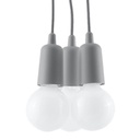 DIEGO 3 pendant lamp grey