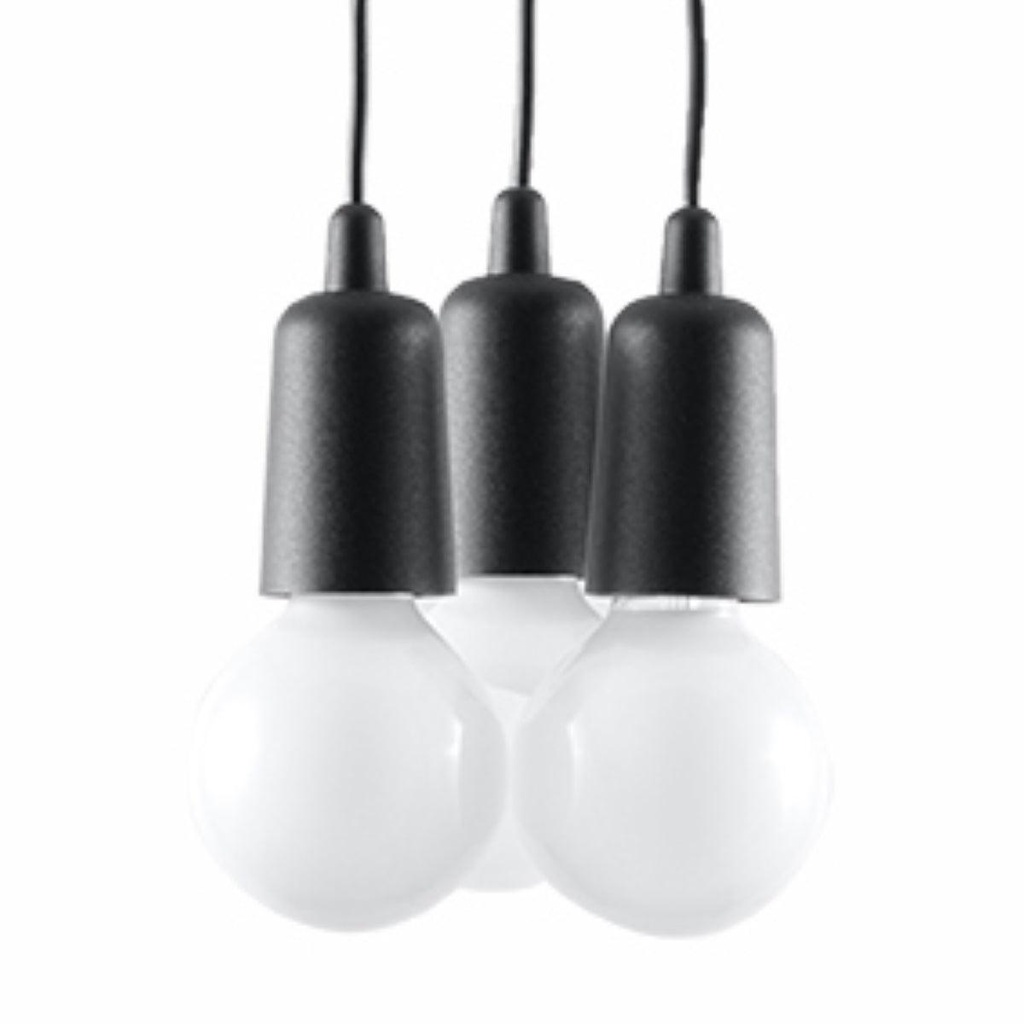 DIEGO 3 pendant lamp black