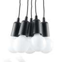 DIEGO 5 pendant lamp black