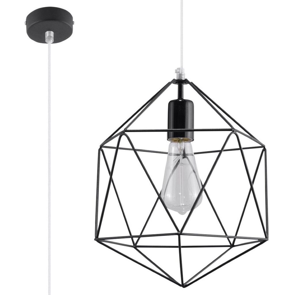 [SL.0291] GASPARE schwarze Pendelleuchte