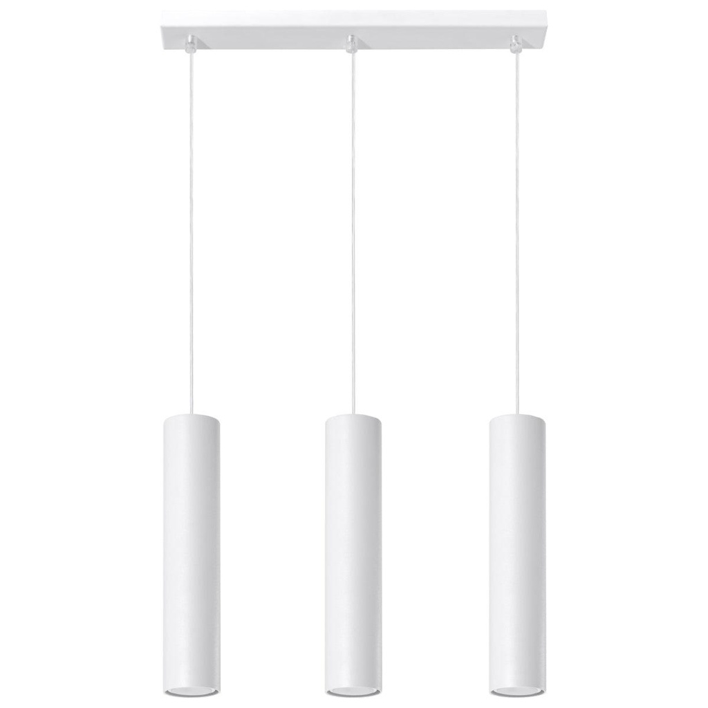 Lampada a sospensione LAGOS 3L bianco