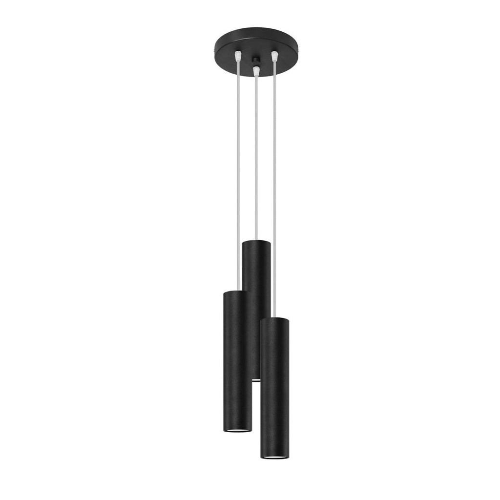 LAGOS 3P Pendelleuchte, schwarz