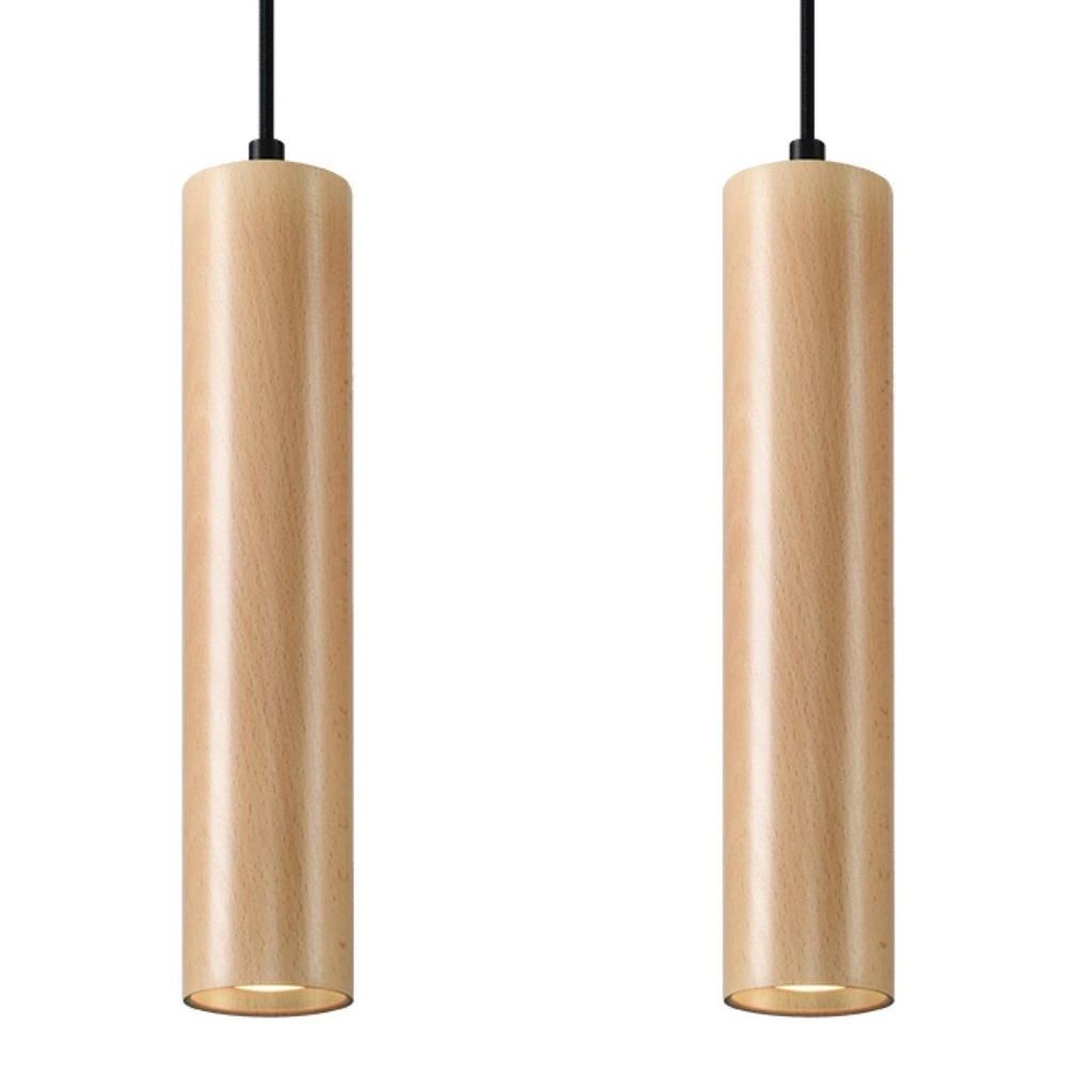 Lampada a sospensione LINO 2 in legno