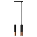 Lampada a sospensione LOOPEZ 2 nero/rame