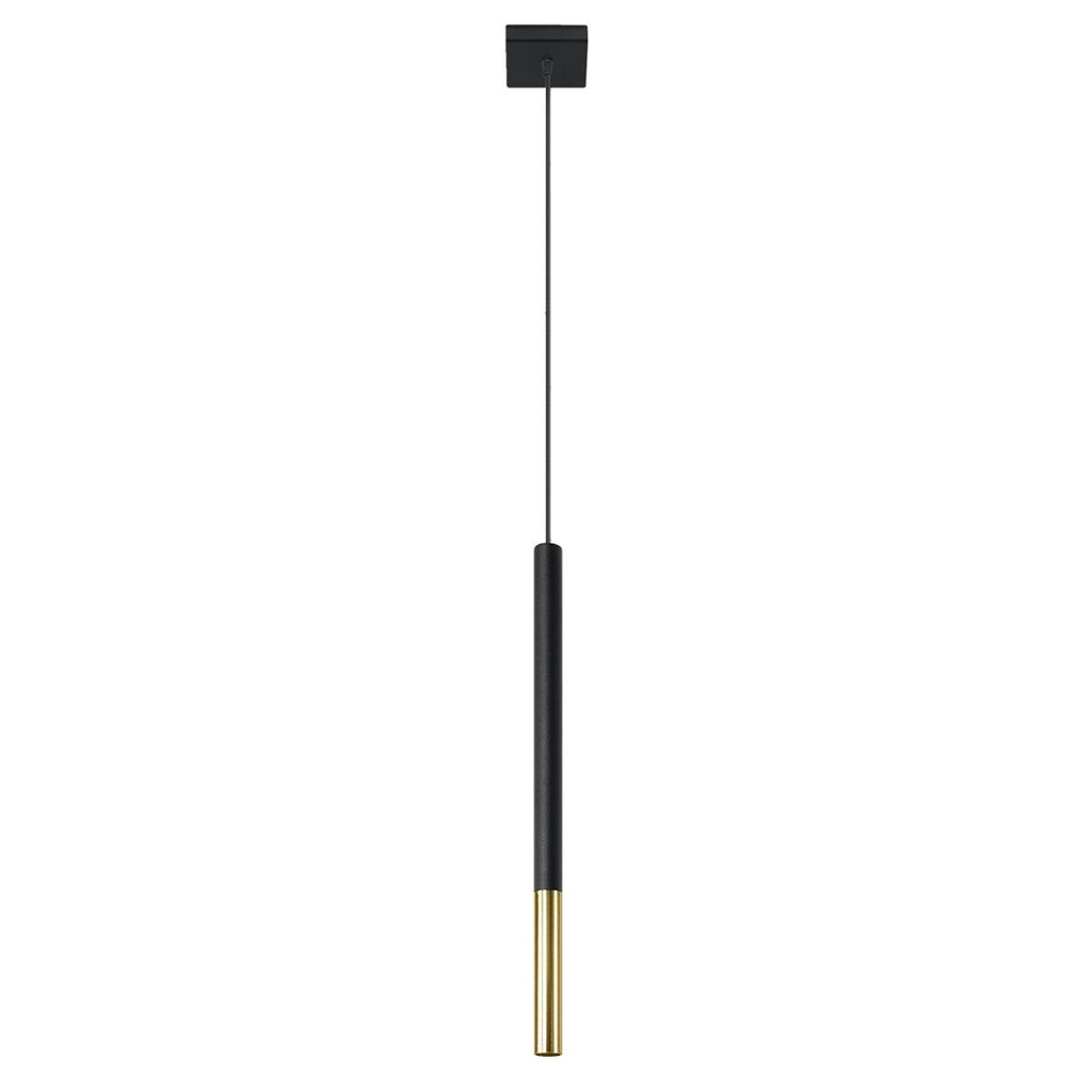Lampada a sospensione MOZAICA 1 nero/oro