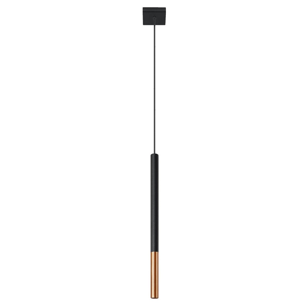 [SL.0888] MOZAICA 1 Pendelleuchte, Schwarz/Kupfer
