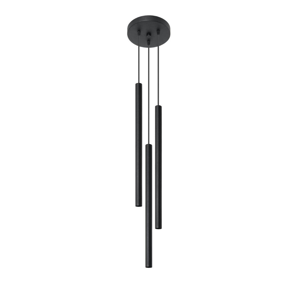 Lampada a sospensione PASTELO 3P nero