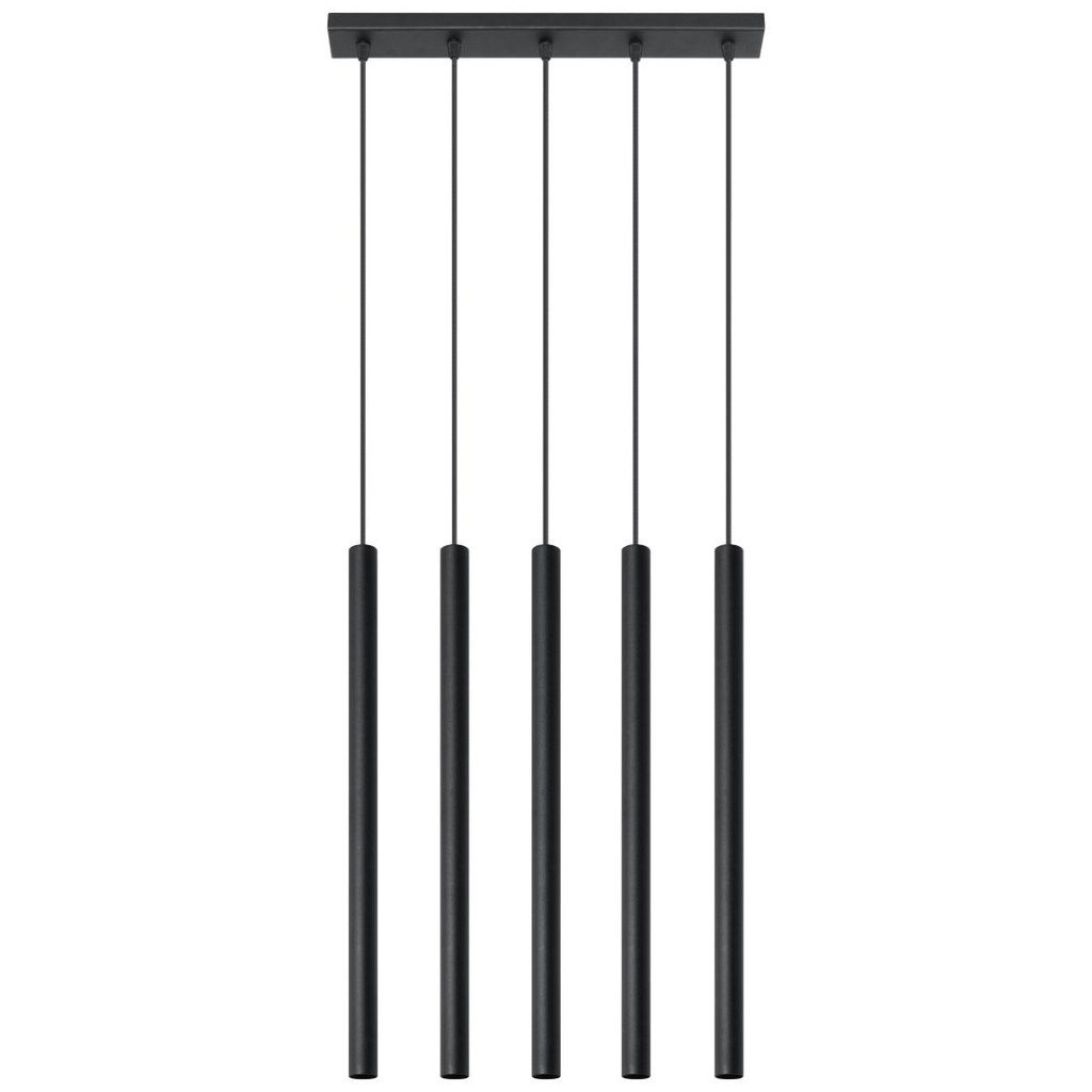 [SL.0472] Lampe suspendue PASTELO 5 noire