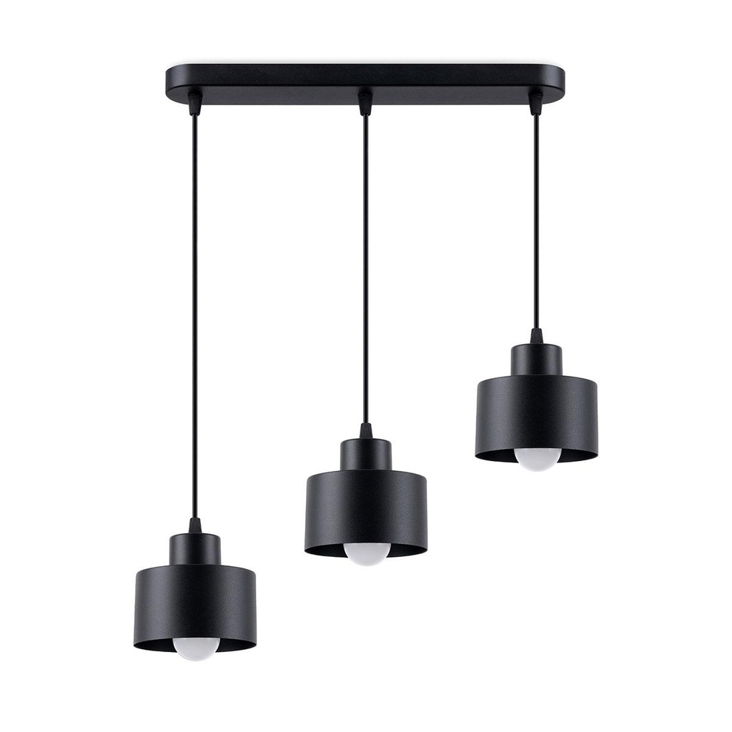 [SL.1133] Lampe suspendue noire SAVAR 3