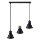 Lampe à suspension TALEJA 3 noire [ES111]