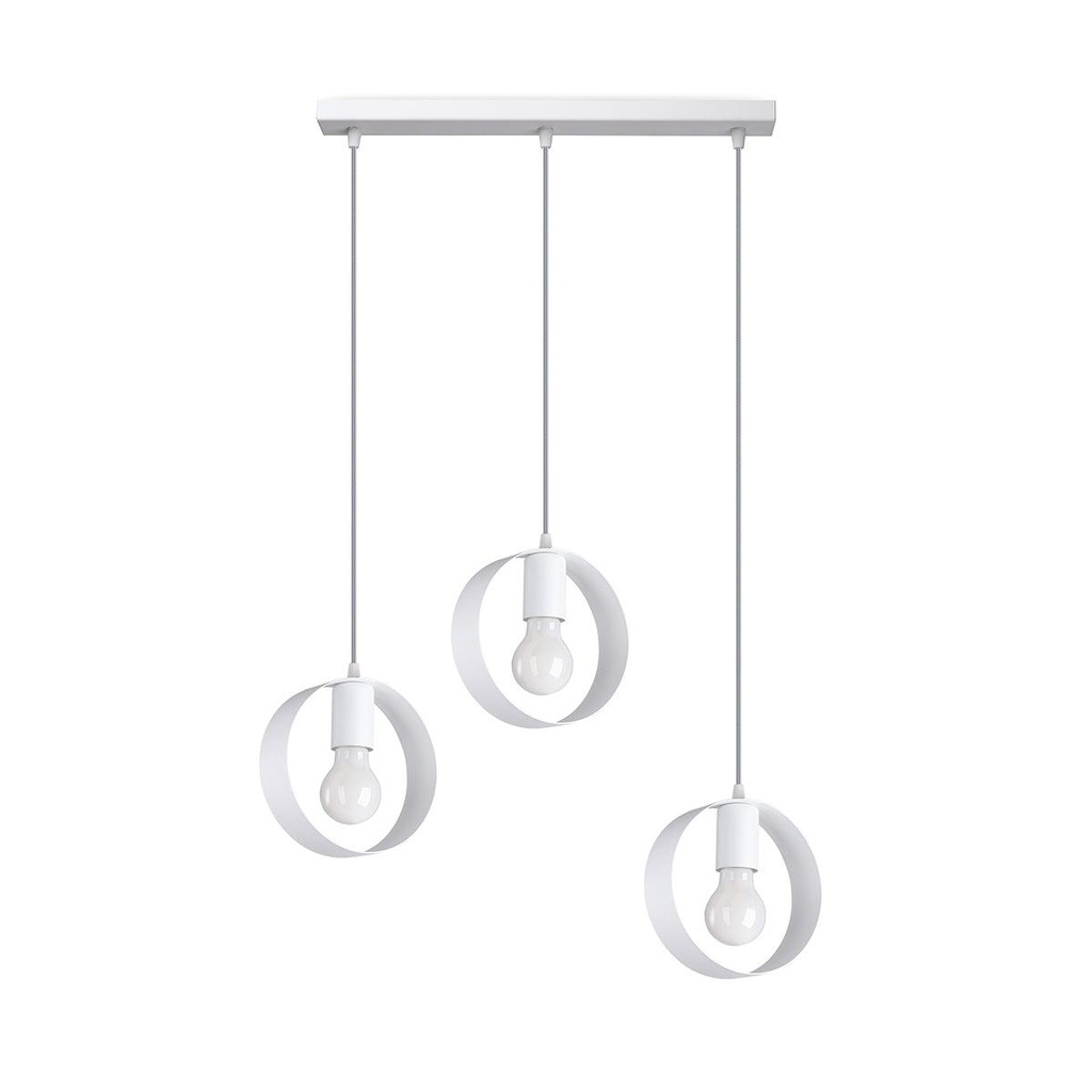 Lampada a sospensione TITRAN 3 biaÅ'a