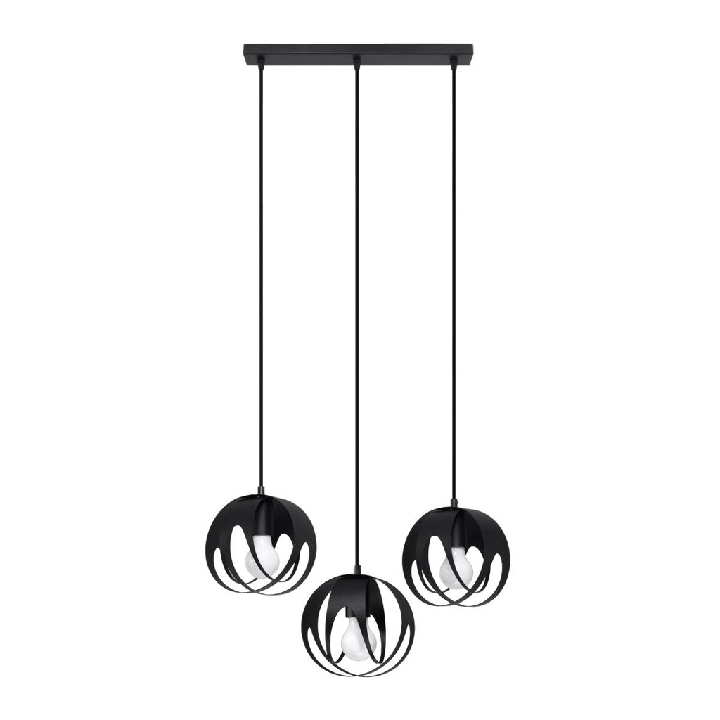 [SL.1089] Lampada a sospensione TULOS 3L nero